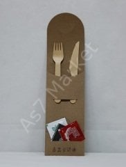 Kraft Kalın Çatal Bıçak Zarfı (100'lü Paket)