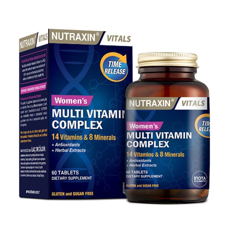 Nutraxin Multivitamin Kadın, Multivitamin & Mineral Complex (60 Tablet)