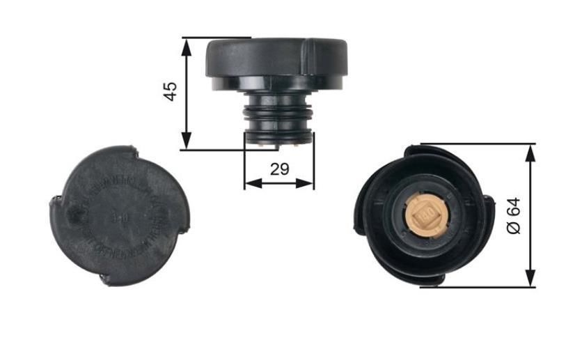 RADYATÖR KAPAĞI / BMW E30-E34-E36-E38-E39-E46-E60 / 17137639023 -358535