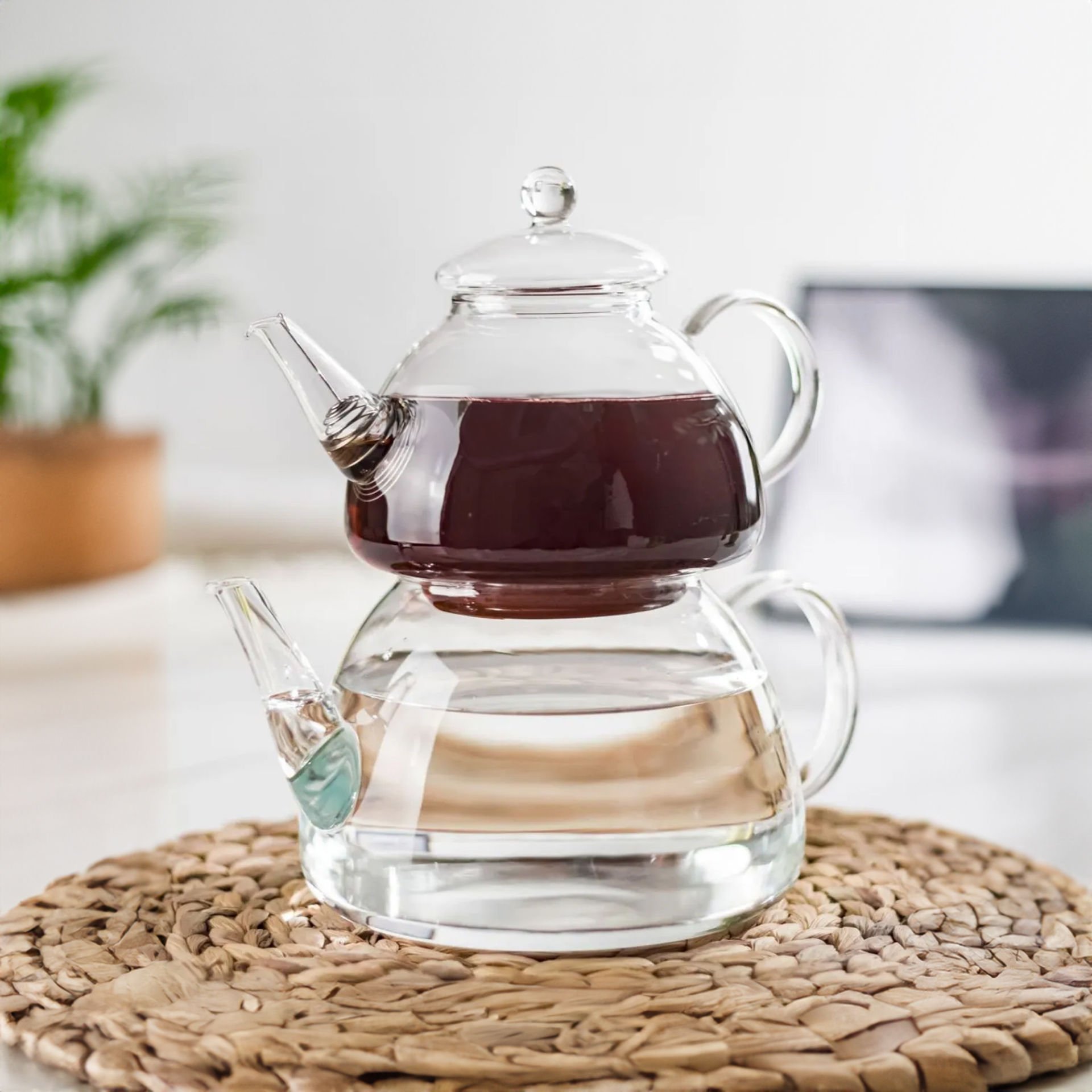 Isıya Dayanıklı Cam Çaydanlık Borosilikat Cam Çaydanlık