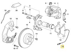 BMW E39 ÖN FREN BALATA SENSÖRÜ 34352229018