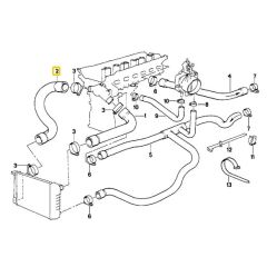 BMW E34 M50 MOTOR RAPRO RADYATÖR ALT HORTUMU 11531722852