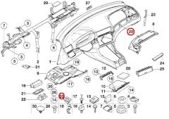 BMW E46 E65 E66 E67 VE E83 İÇ KAPLAMA KLİPS KARŞILIĞI (1 ADET) 51458266814