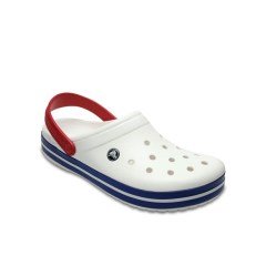 CROCS CROCBAND WHITE BLUE JEAN