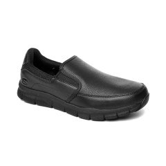 SKECHERS 77157 BLK NAMPA - GROTON ERKEK GUNLUK AYAKKABI