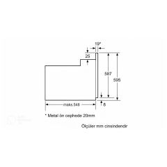 PROFİLO FRMA425B ANKASTRE FIRIN BEYAZ CAM TASARıM,3