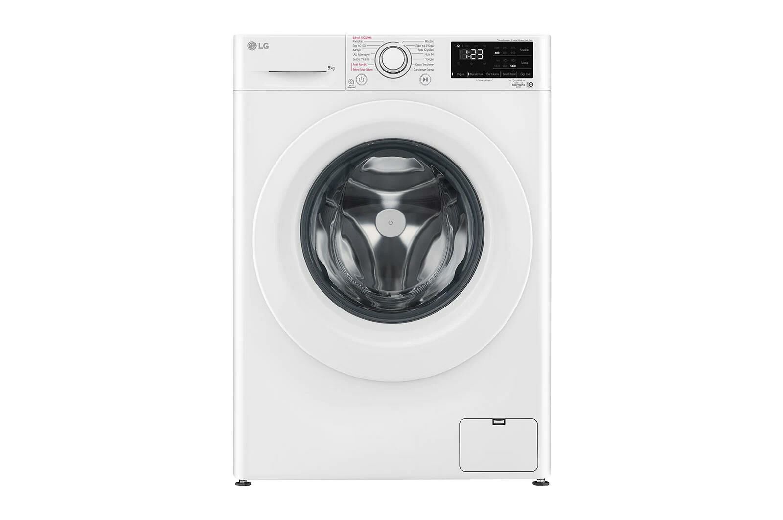 Çamaşır Makinesi 9 Kg Yıkama 1400 Devir B Enerji Sınıfı Beyaz