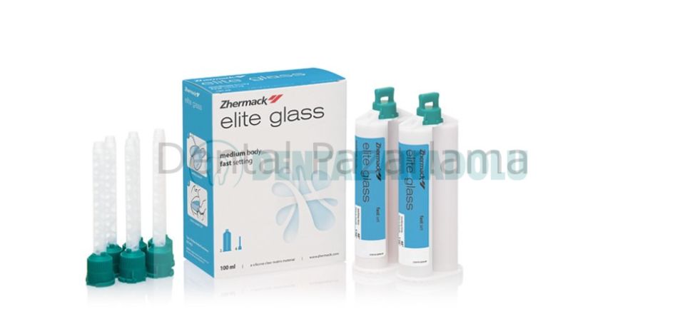 Zhermack Elite Glass A Tipi Silikon Şeffaf Ölçü 2 x 50 ML