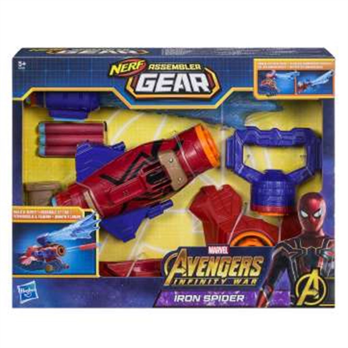 Hasbro Avengers Assembker Gear Spider Man Fırlatıcı E2134