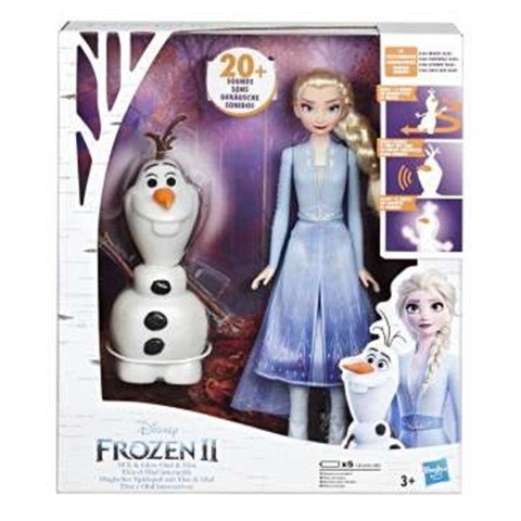 Hasbro Frozen 2 Talk And Glow Olaf And Elsa E5508
