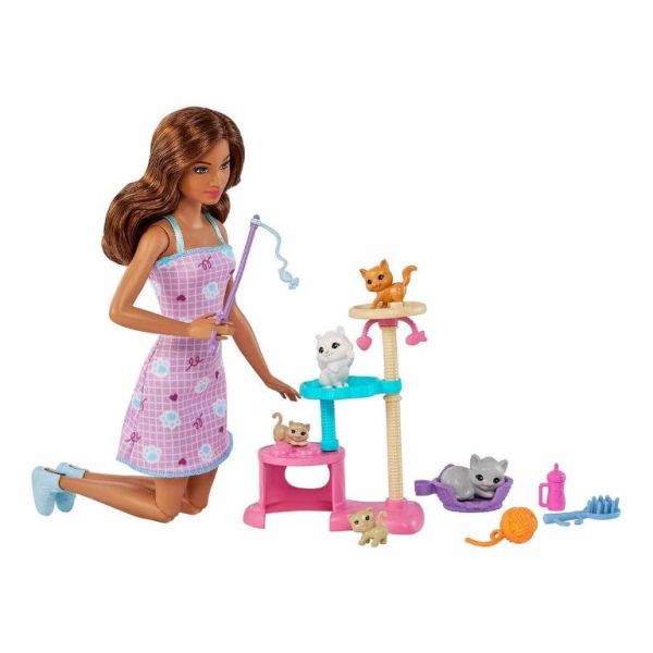 Mattel Barbie ve Yavru Kedileri Oyun Seti HHB70