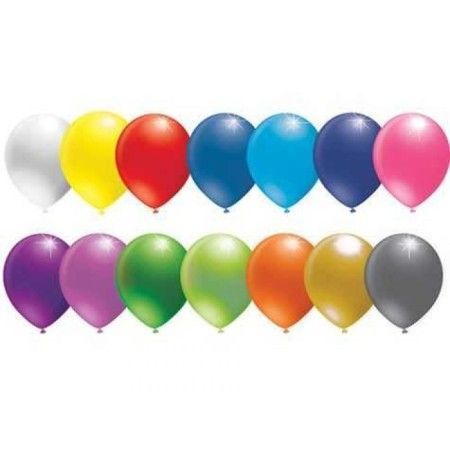 Balonevi Karışık Bakısız Metalik Renk Balon 100 Lü
