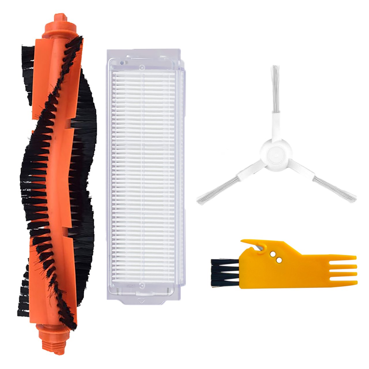 Xiaomi Mop Pro (STYTJ02YM) Uyumlu 4 Parça Yedek Beyaz Filtre Fırça Seti