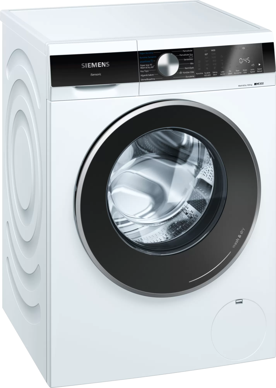 Siemens WN54A2X1TR 10/6kg 1400 Devir Beyaz Kurutmalı Çamaşır Makinesi