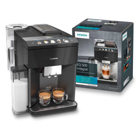 Siemens TQ505R09 EQ.500 Integral Siyah Tam Otomatik Kahve Makinesi (Sapphire Black Metalic)