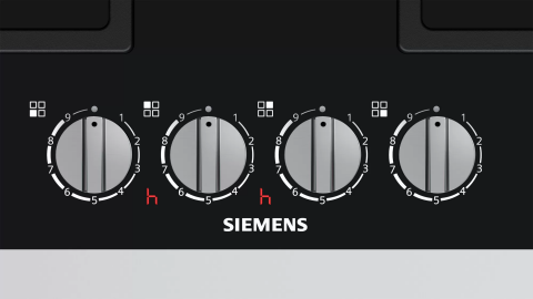 Siemens ER6A6PD70 60 cm Siyah Seramik Gazlı Ocak