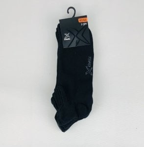 Kinetix Soket 3'lü Çorap Siyah