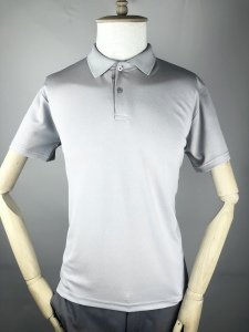 Açık Gri Polo Yaka Cool-Dry Tişört