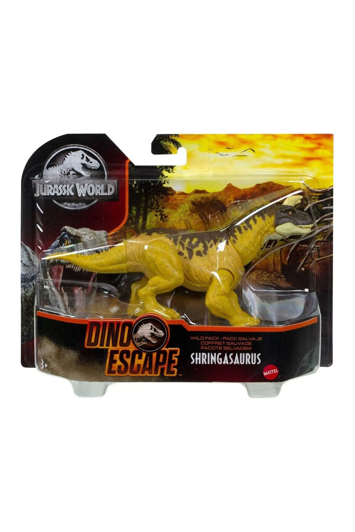 Jurassic World Dinozor Figürleri Shrıngasaurus HCL84-Kahverengi