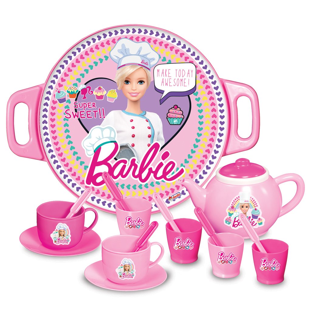 Barbie Tepsili Çay Set