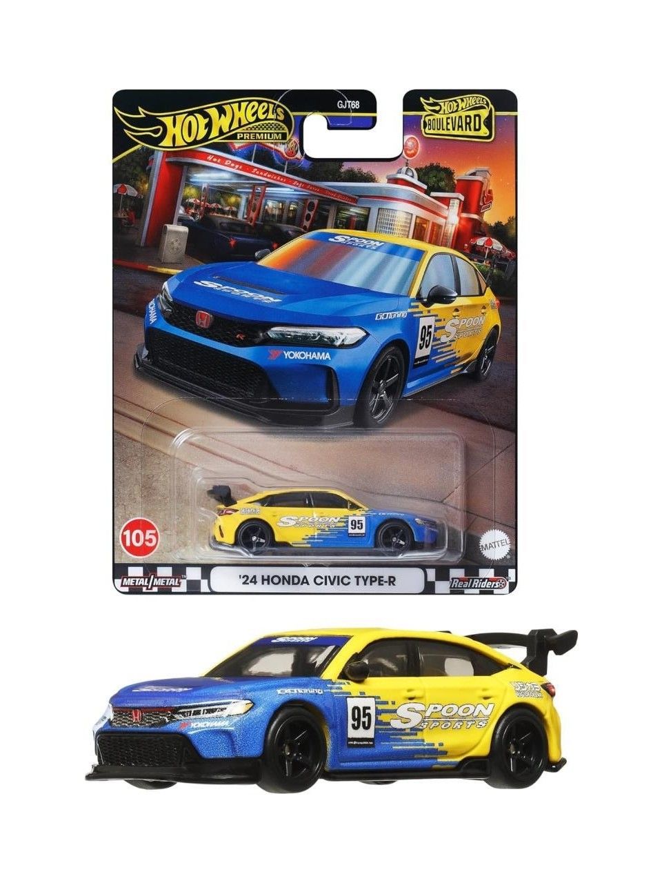 Hot Wheels Premium 2024 Boulevard '24 Honda Civic Type-R