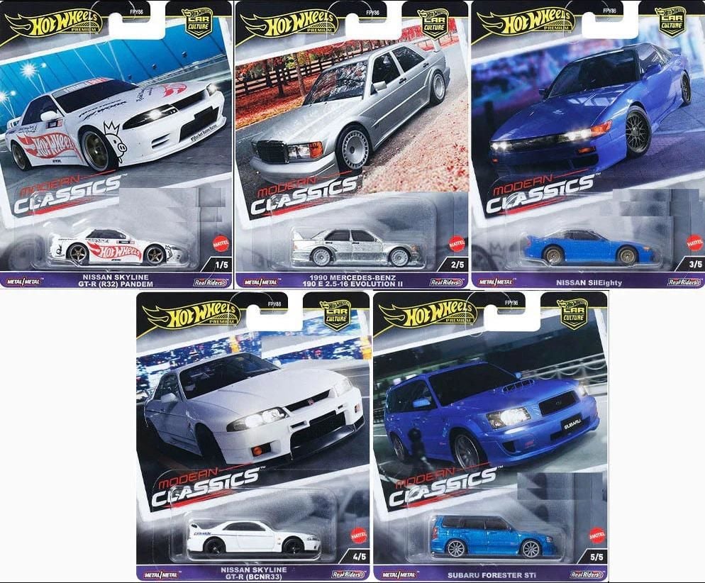 Hot Wheels Premium Modern Classic 2024 Beşli Set