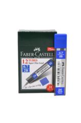 Faber Castell 2B 0.7 Kalem Ucu Siyah 12 Adet