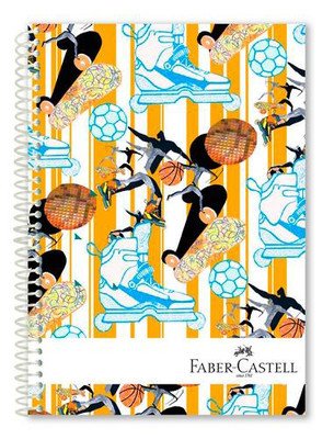 Faber Castell Spor Sert Kapak Defter 200 Yaprak