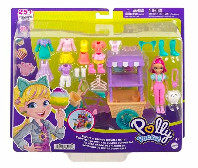 Polly Pocket Bisiklet Dolusu Moda Oyun Seti HHX76