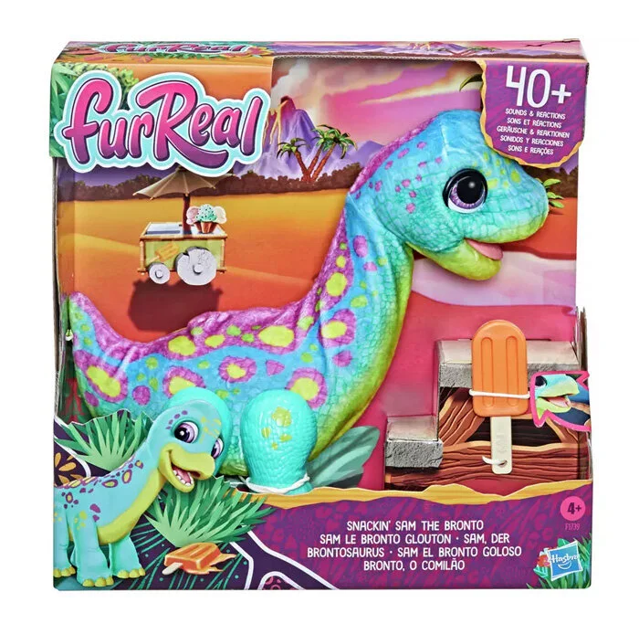 Fur Real Snackin Sam The Bronto İnteraktif Dinozor