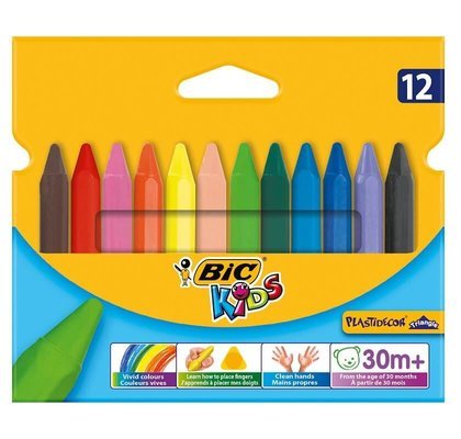 Bic 12 Renk Silinebilir Üçgen Pastel Boya