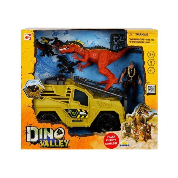 Dino Valley Dinazor Avcısı Sesli ve Işıklı Oyun Seti