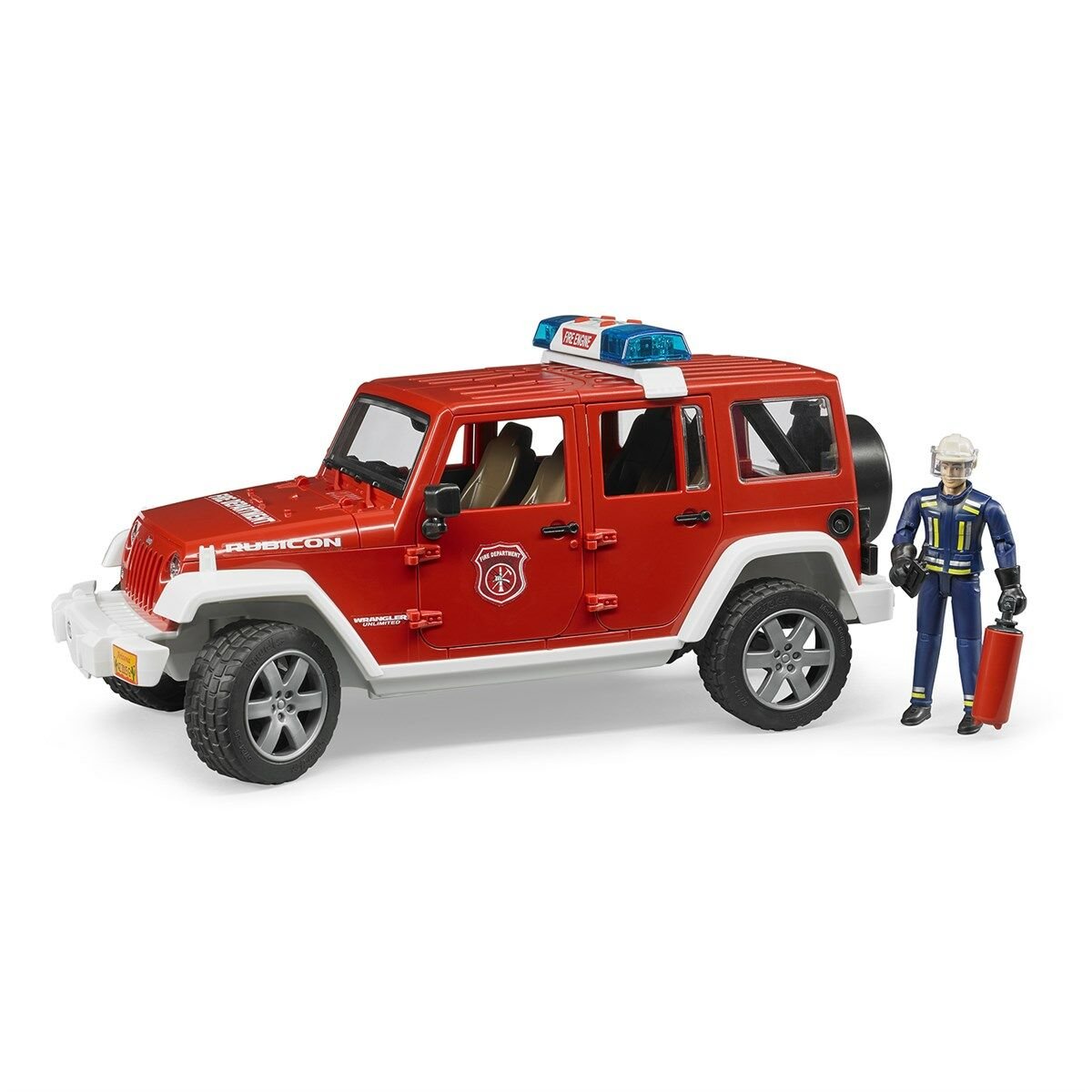 Bruder Jeep Wrangler Rubicon İtfaiye Aracı Ve İtfaiyeci