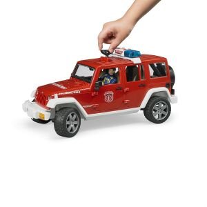 Bruder Jeep Wrangler Rubicon İtfaiye Aracı Ve İtfaiyeci