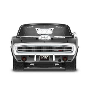 Rastar 1:16 1970 Dodge Charger Sesli ve Işıklı Uzaktan Kumandalı Işıklı Araba-Siyah