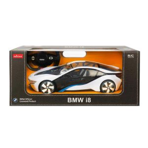 Rastar 1:14 BMW İ8 Sesli ve Işıklı Uzaktan Kumandalı Işıklı Araba-Siyah