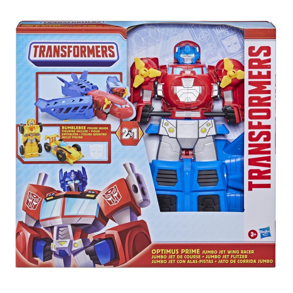 Transformers Rescue Bots Optimus Prime Jumbo Jet Yarışçısı