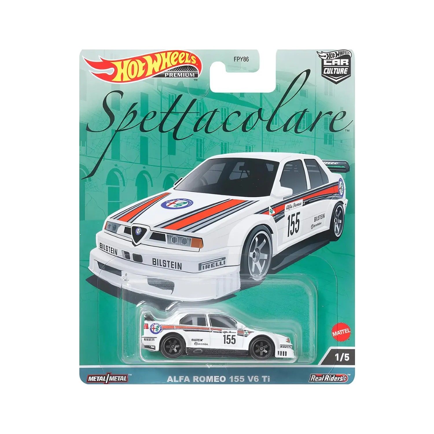 Hot Wheels Premium Arabalar Spettacolare İtalian Alfa Romeo 155 V6 Tİ