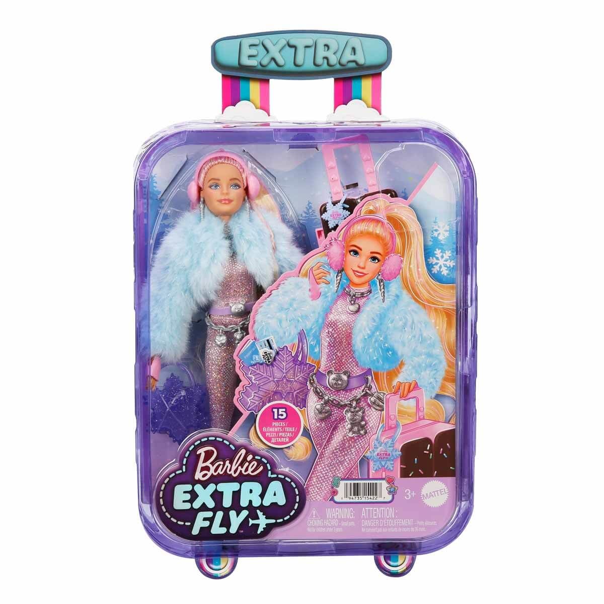 Barbie Extra FLY Seyehat Bebekleri Kar Temalı