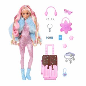 Barbie Extra FLY Seyehat Bebekleri Kar Temalı