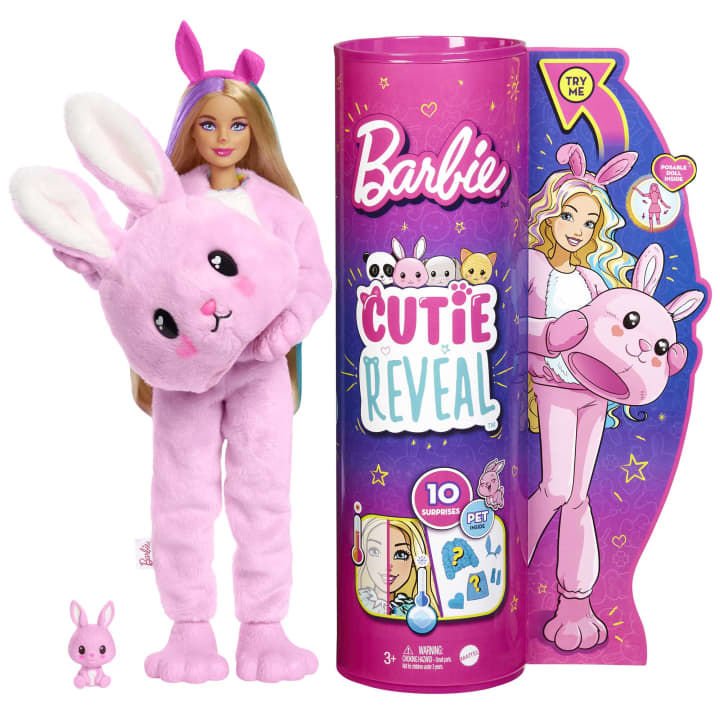 Barbie Cutie Reveal Bebekler HHG18 Tavşan
