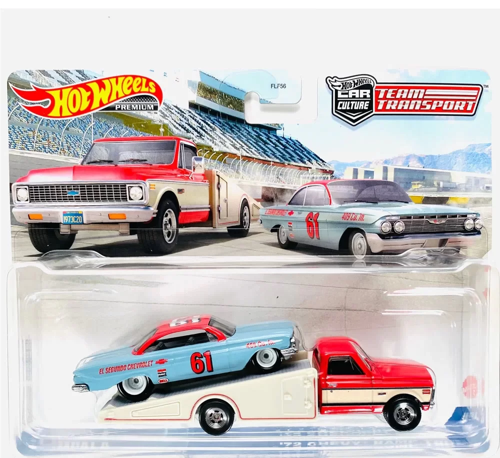 Hot Wheels Premium Team Transport 61 Impala '72 Chevy Ramp Truck