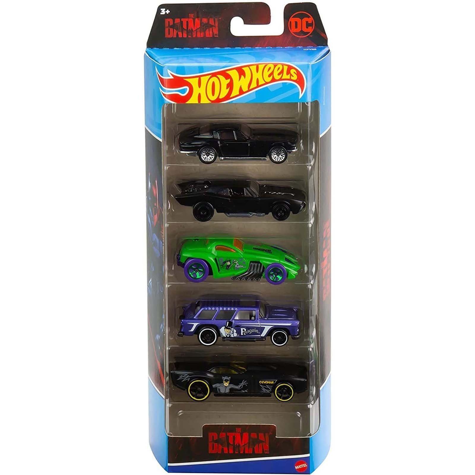 Hot Wheels 5'li Araba Seti HFV88 Batman Özel Seri