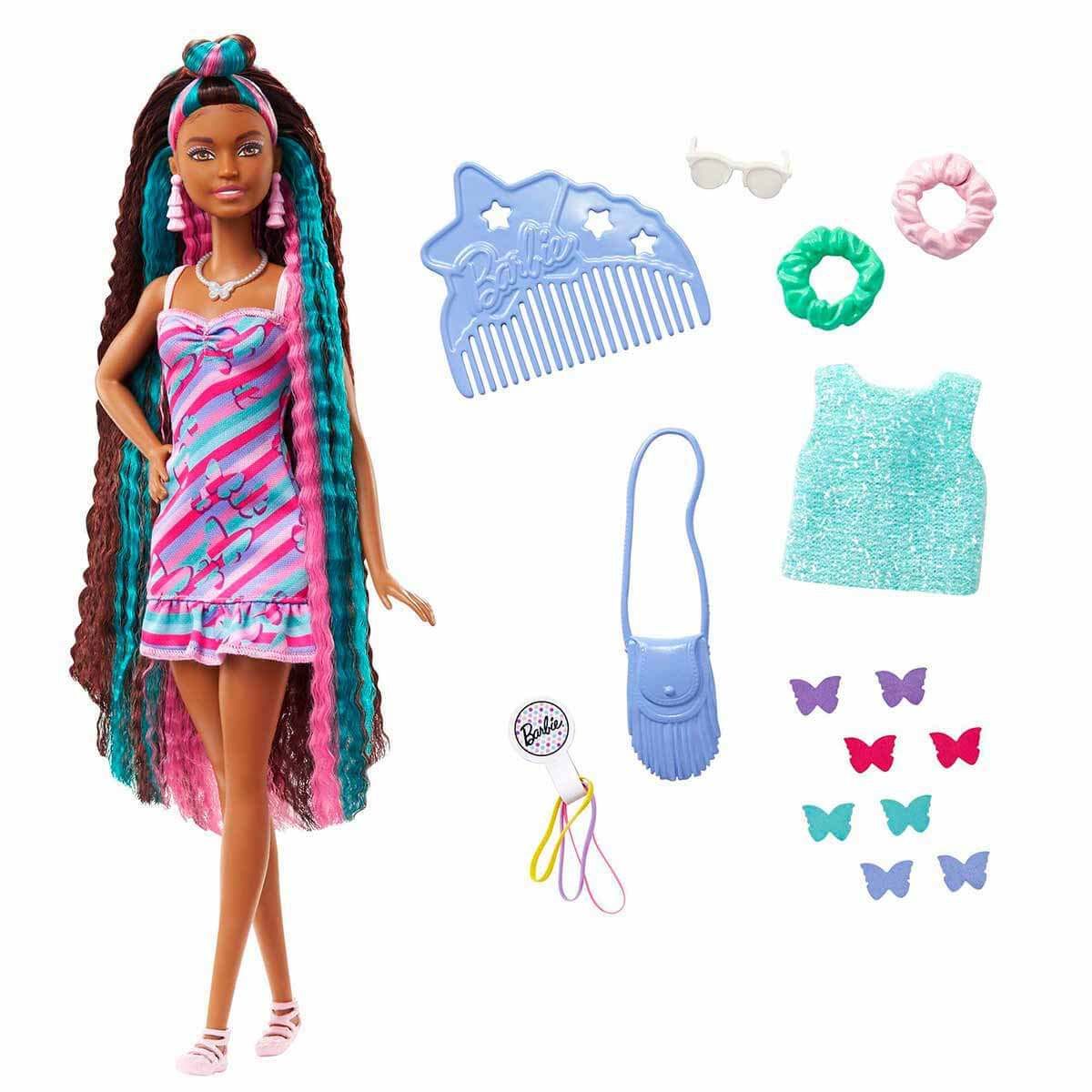 Barbie Upuzun Muhteşem Saçlar Esmer-Kelebek