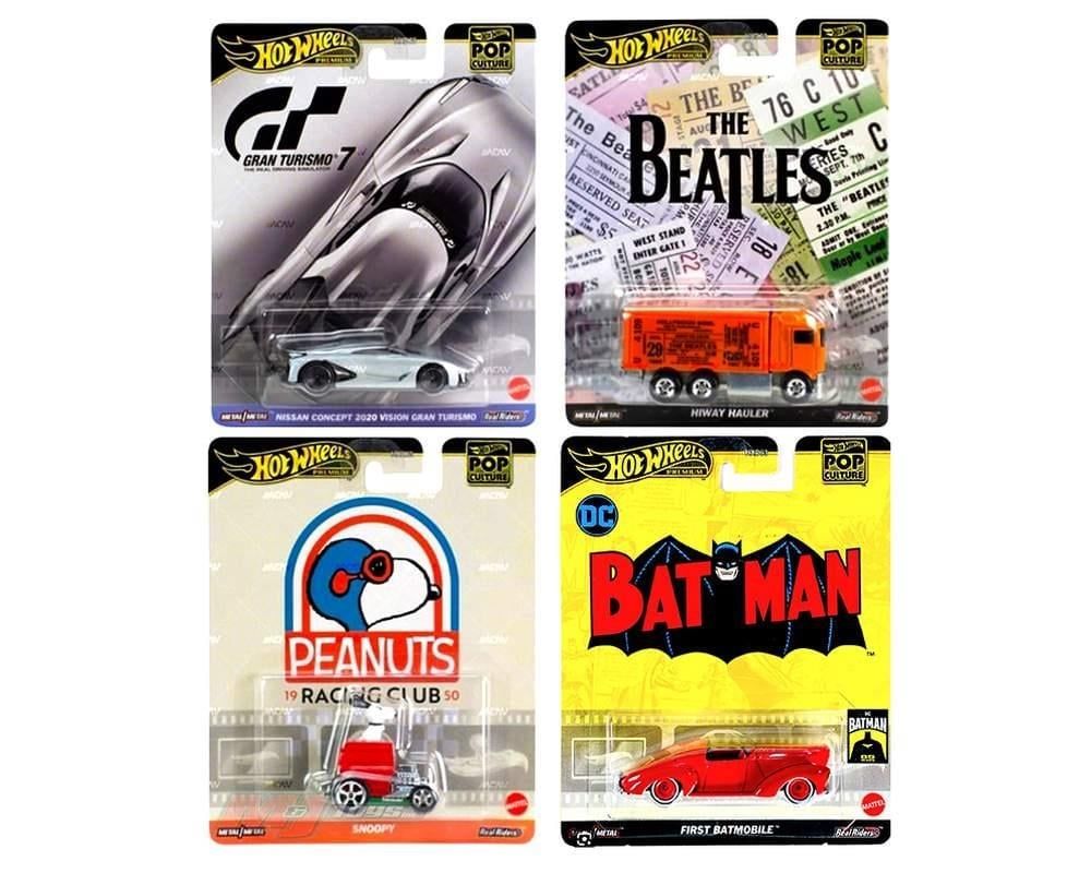 Hot Wheels Premium 2024 Pop Culture Dörtlü Set