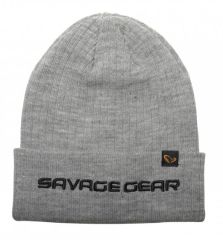 Savage Gear Fold-up Beanie One Size Light Grey Melange