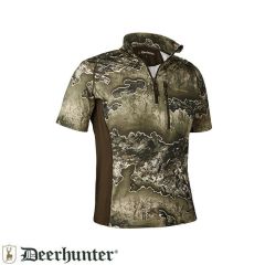 DEERHUNTER Yaka Fermuarlı Kısa Kollu Tişört 2XL