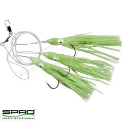 SPRO Octopus Rig Fluo 3 İğneli Köstek #6/0