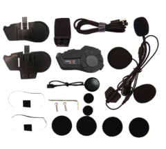 CROWN MICRO CMMK-02 Motosiklet Kask Bluetooth interkom Seti