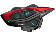 CROWN MİCRO CMMK-08 8 Kişilik Motosiklet Kask Bluetooth İnterkom Seti